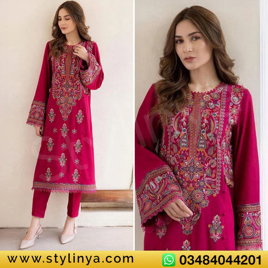 BATIK Embroidered Unstitched Dhanak 2Pc Suit - SL1015