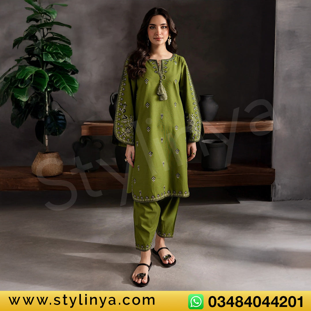 BATIK Embroidered Unstitched Dhanak 2Pc Suit - SL1005