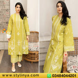 URGE Embroidered Unstitched Dhanak 2Pc Suit - SL1006