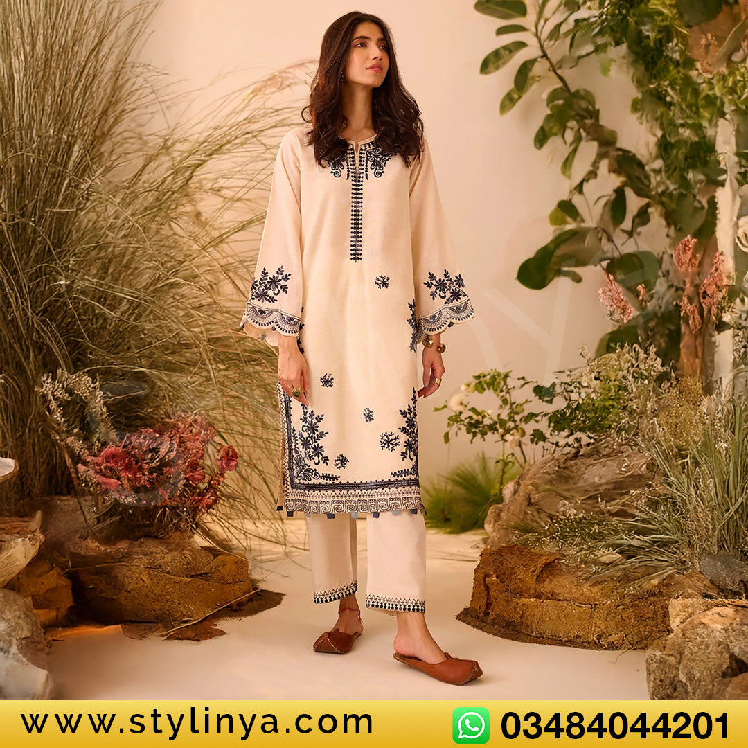 BATIK Embroidered Unstitched Dhanak 2Pc Suit - SL1008