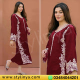 Larobe Embroidered Unstitched Dhanak 2Pc Suit - SL1009