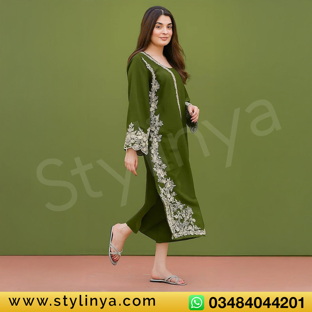 Larobe Embroidered Unstitched Dhanak 2Pc Suit - SL1011