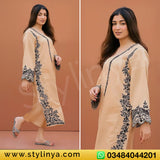 Larobe Embroidered Unstitched Dhanak 2Pc Suit - SL1013