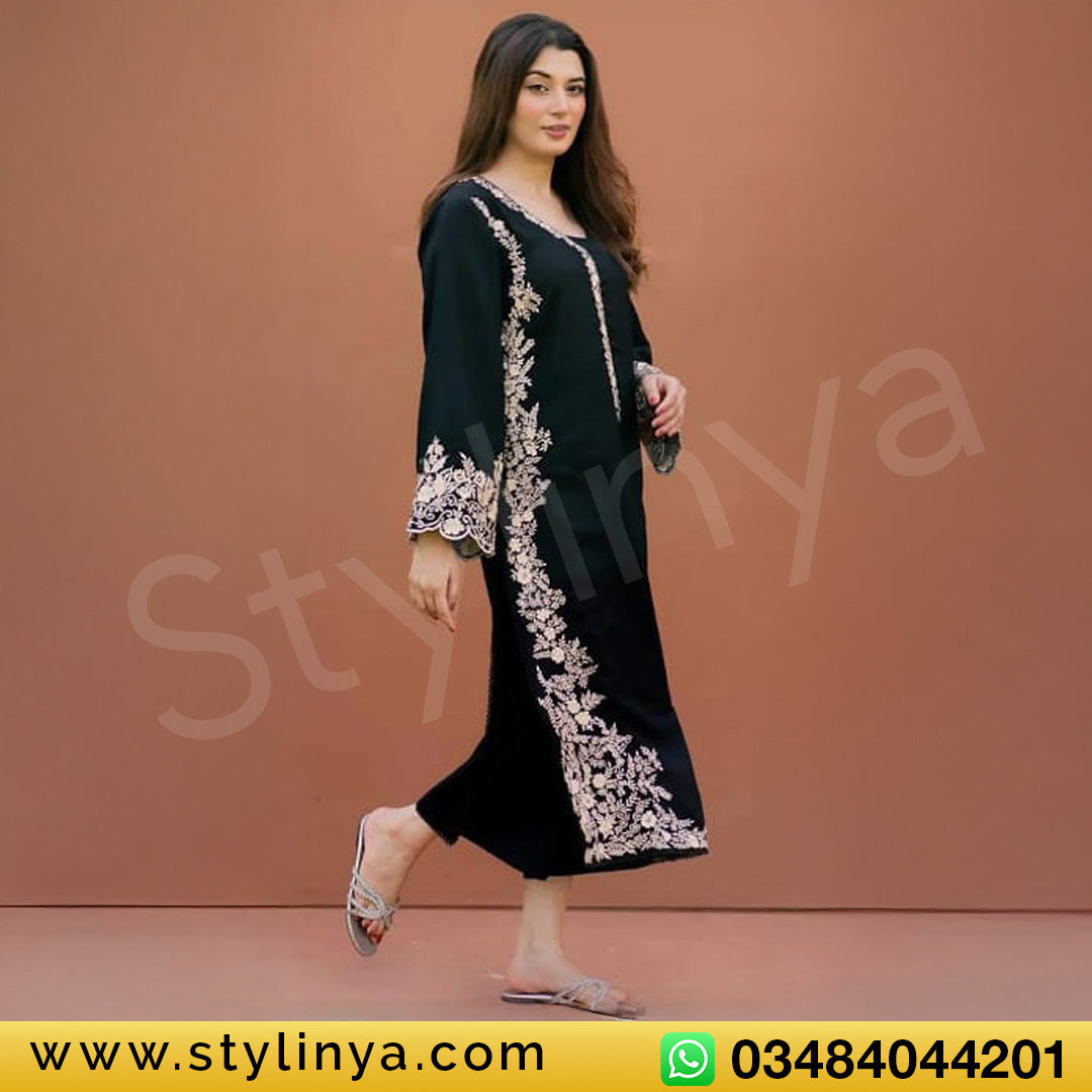 Larobe Embroidered Unstitched Dhanak 2Pc Suit - SL1014