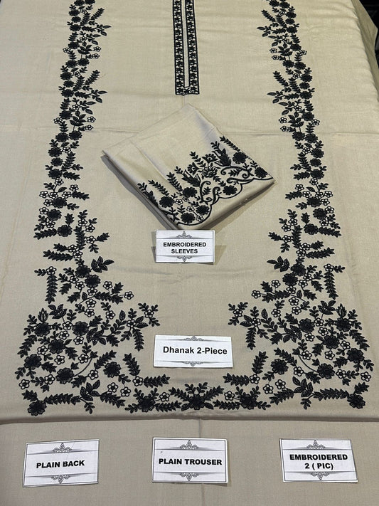 Larobe Embroidered Unstitched Dhanak 2Pc Suit - SL1013