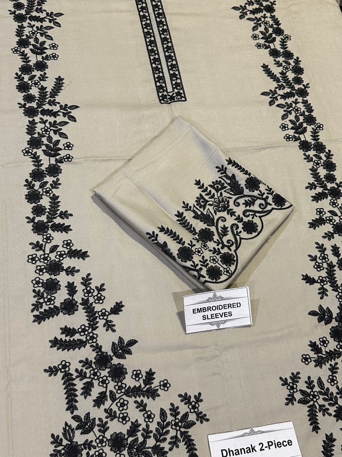 Larobe Embroidered Unstitched Dhanak 2Pc Suit - SL1013