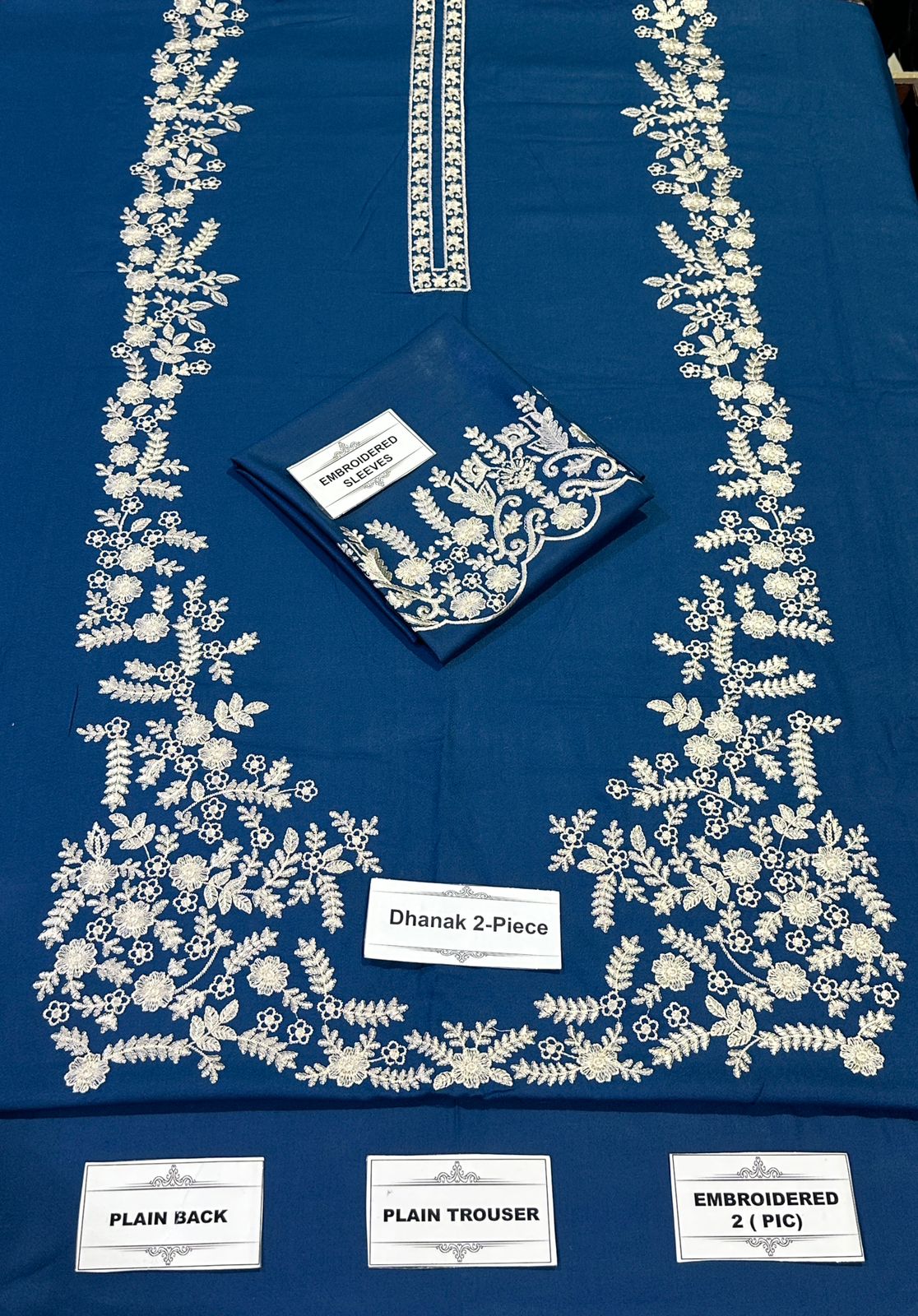 Larobe Embroidered Unstitched Dhanak 2Pc Suit - SL1012