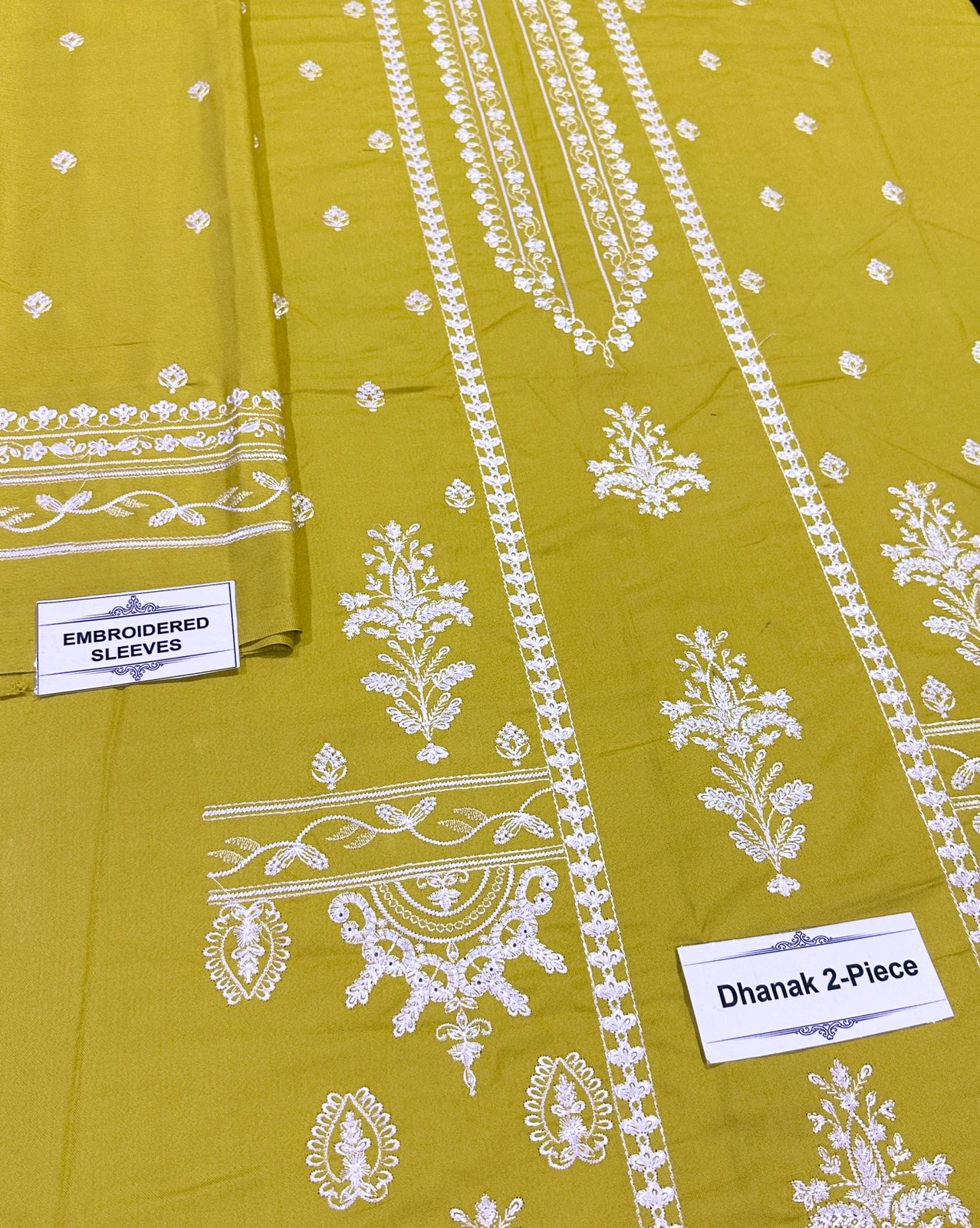 URGE Embroidered Unstitched Dhanak 2Pc Suit - SL1006