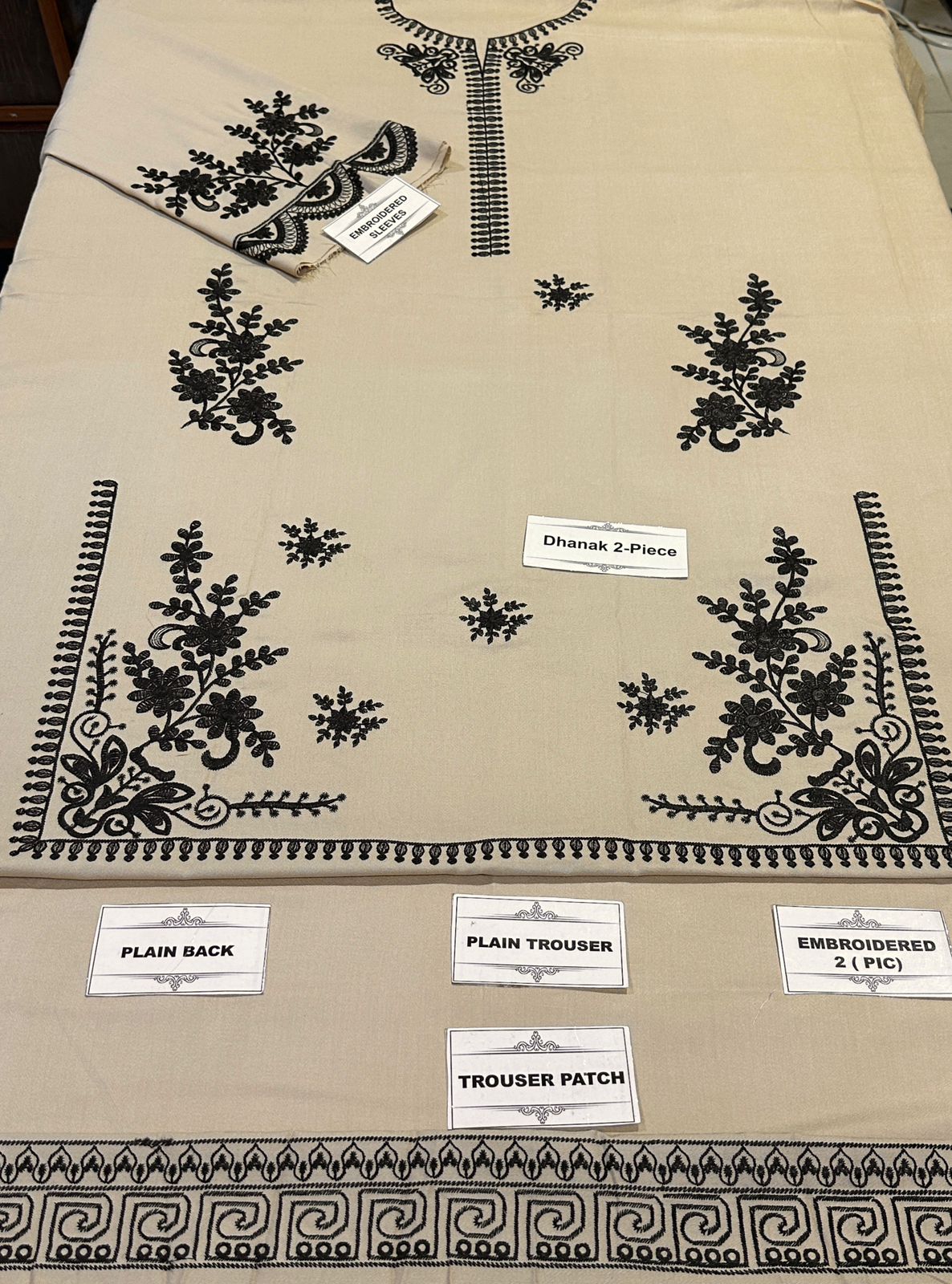 BATIK Embroidered Unstitched Dhanak 2Pc Suit - SL1008