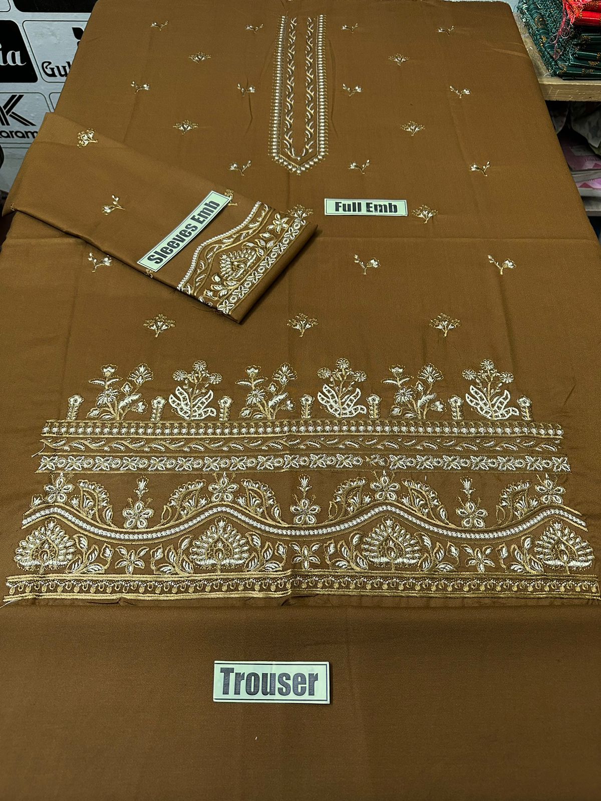 Batik Embroidered Unstitched Dhanak 2Pc Suit - SL1002