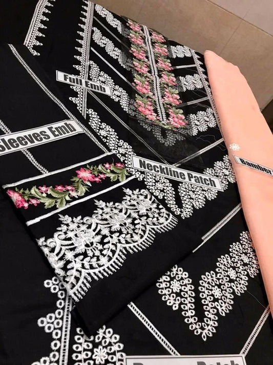 CRIMSON Embroidered Unstitched Dhanak 3Pc Suit - SL1001