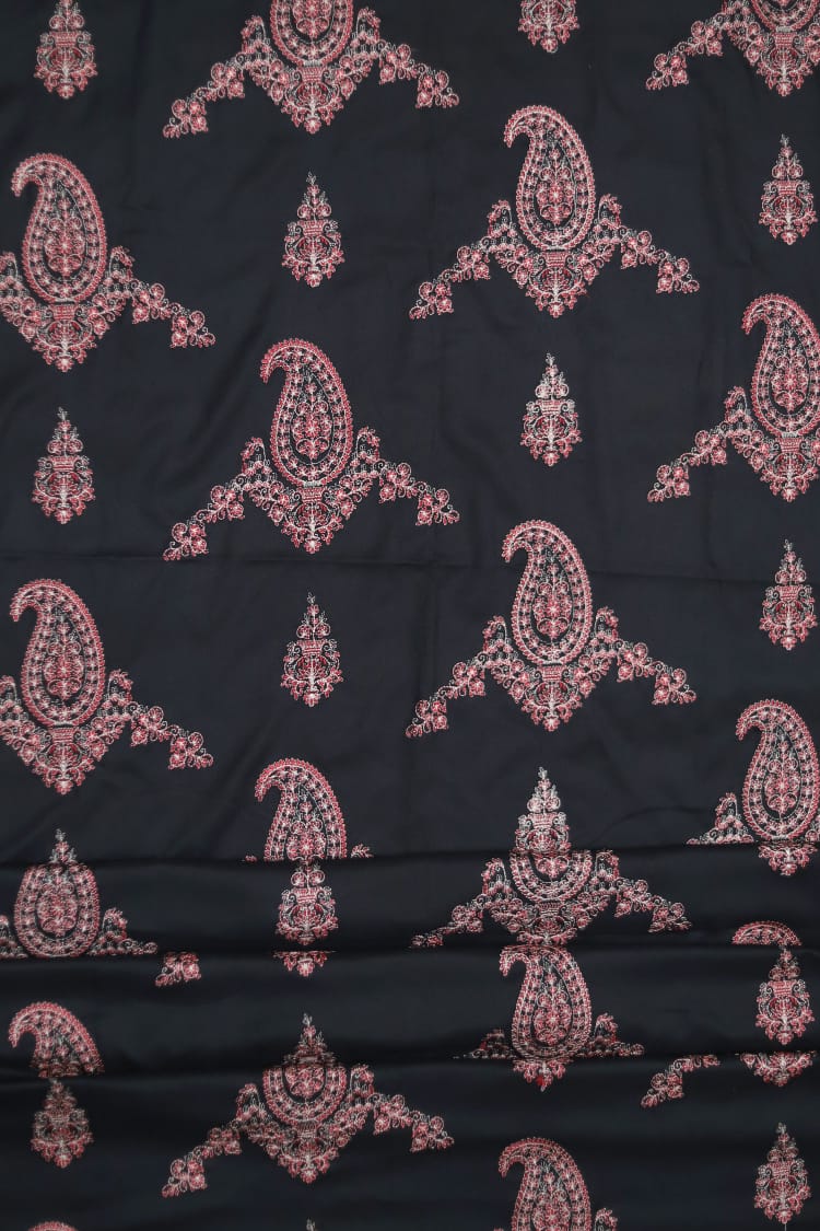 BAREEZE Embroidered Unstitched Dhanak 3Pc Suit - SL1001