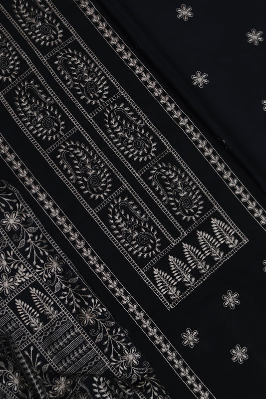 BAREEZE Embroidered Unstitched KARANDI 3Pc Suit - SL1001