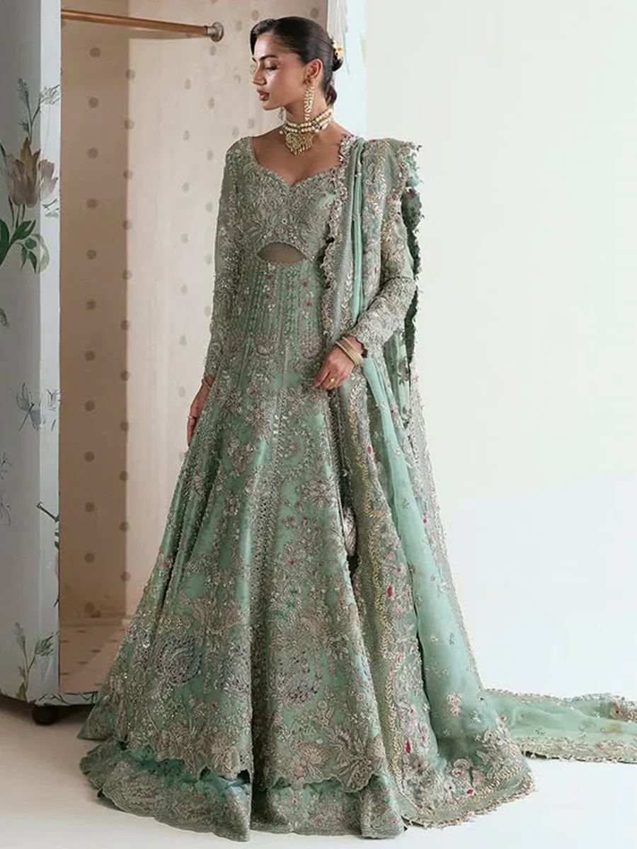 Suffuse by Sana Yasir White Chiffon Bridal Dress Wedding Edition