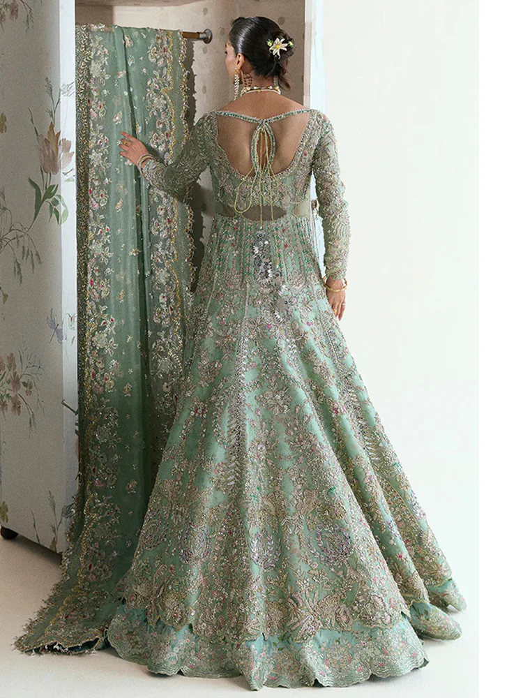 Suffuse by Sana Yasir White Chiffon Bridal Dress Wedding Edition