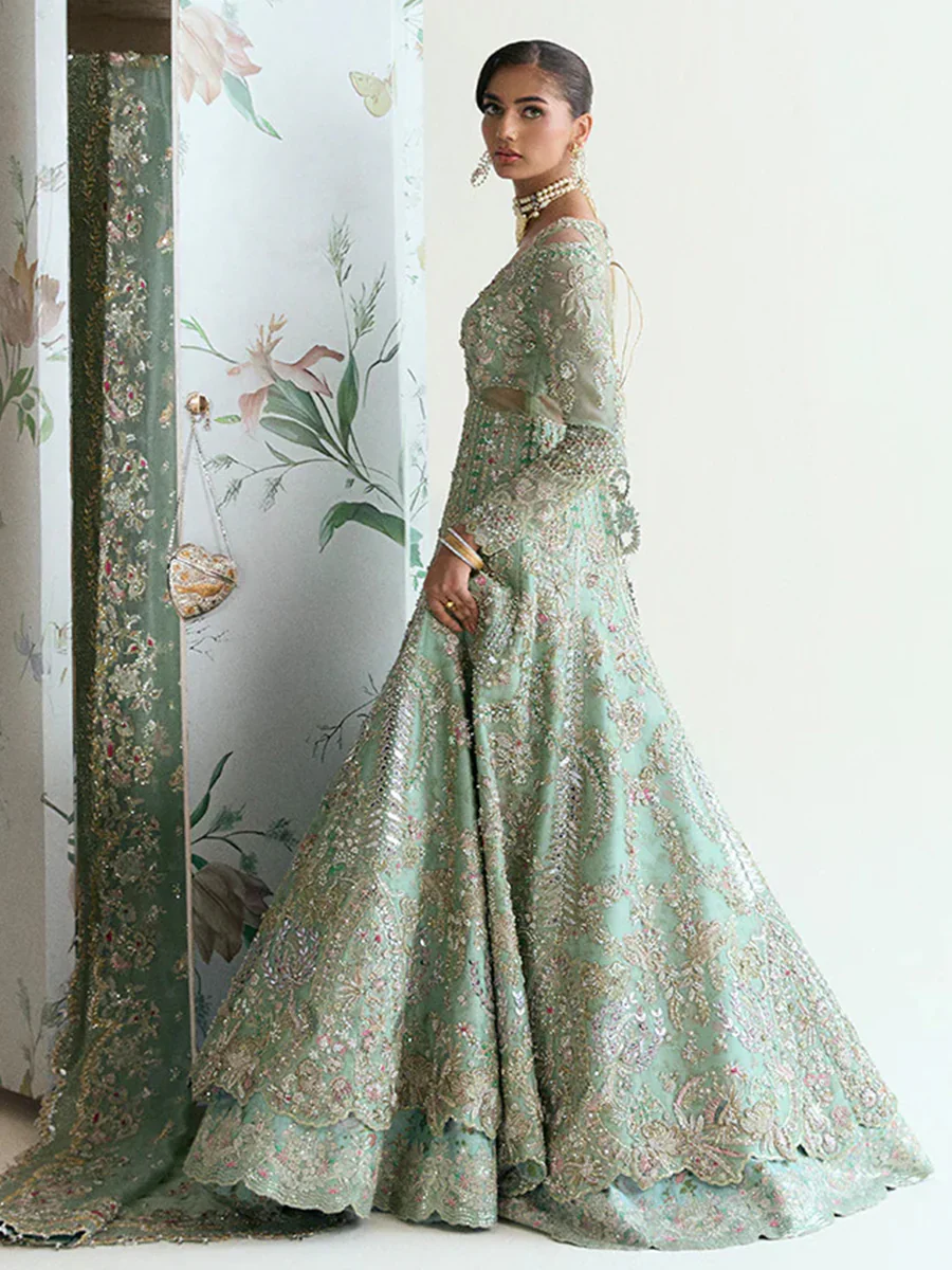 Suffuse by Sana Yasir White Chiffon Bridal Dress Wedding Edition