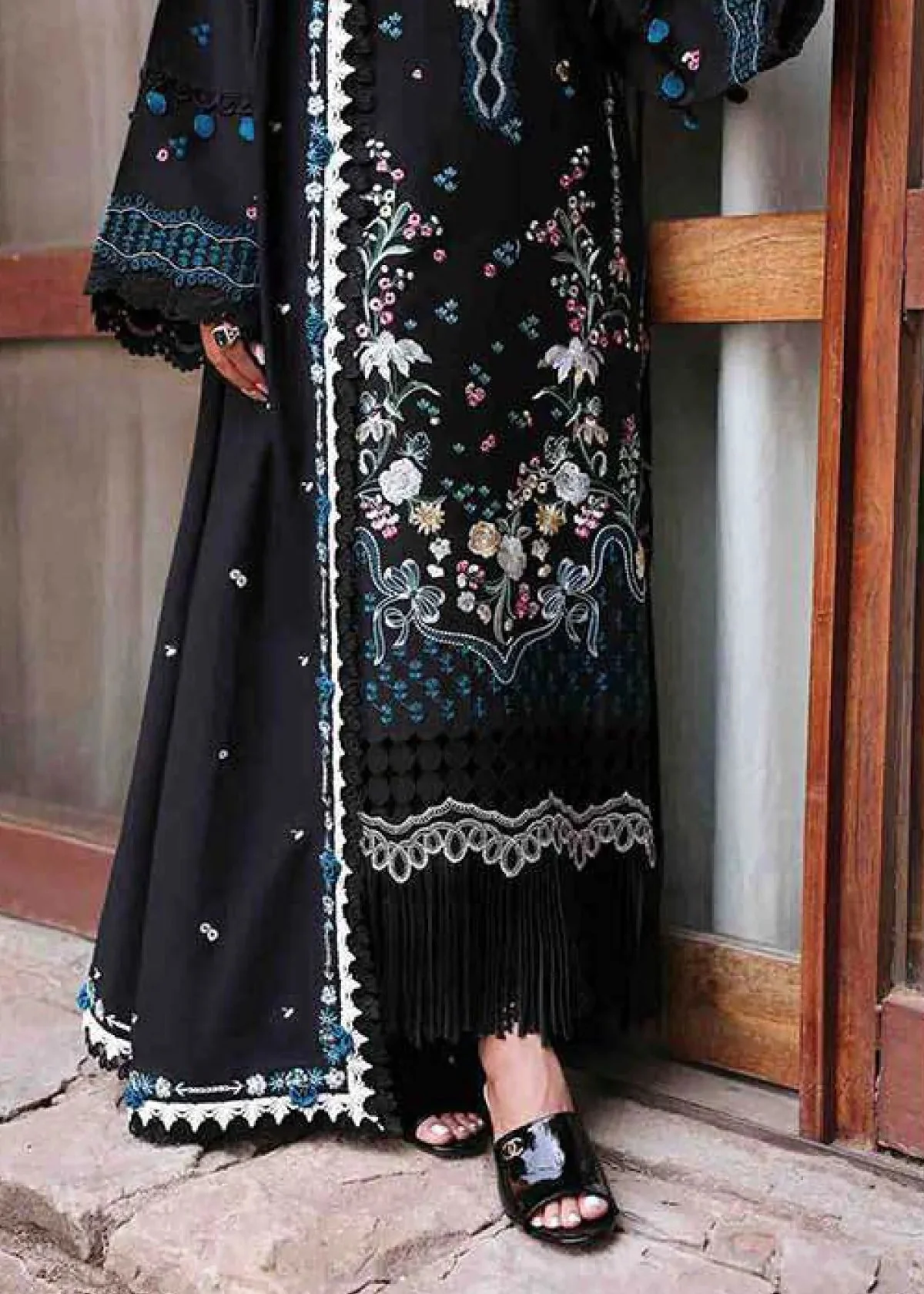 Republic Black Luxury Lawn Collection Replica