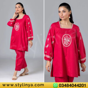 embroidered kurta set