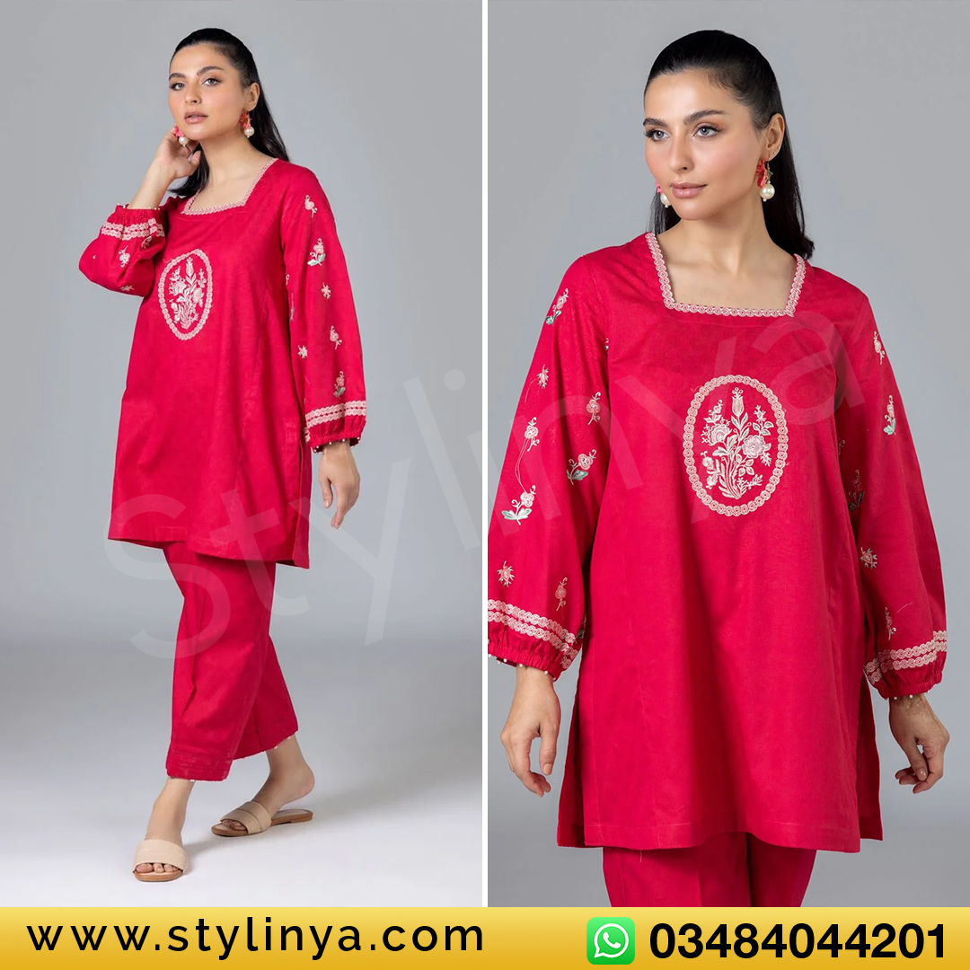 embroidered kurta set