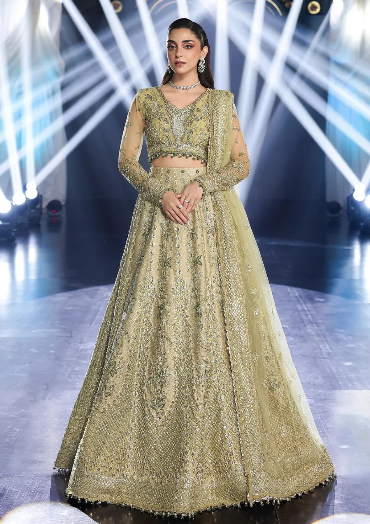 Elaf Premium - Stardom - Handwork 25 - Mint Majesty