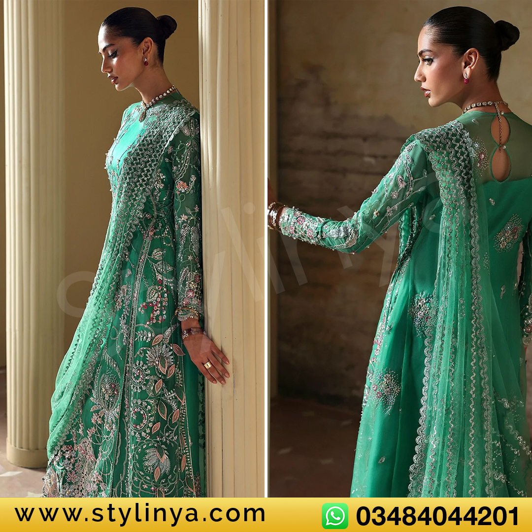 Soraya Lumene Embroidered Organza 3Pc Suit - Maristella