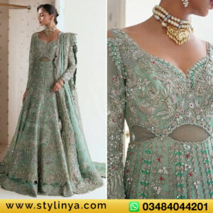 Suffuse by Sana Yasir White Chiffon Bridal Dress Wedding Edition