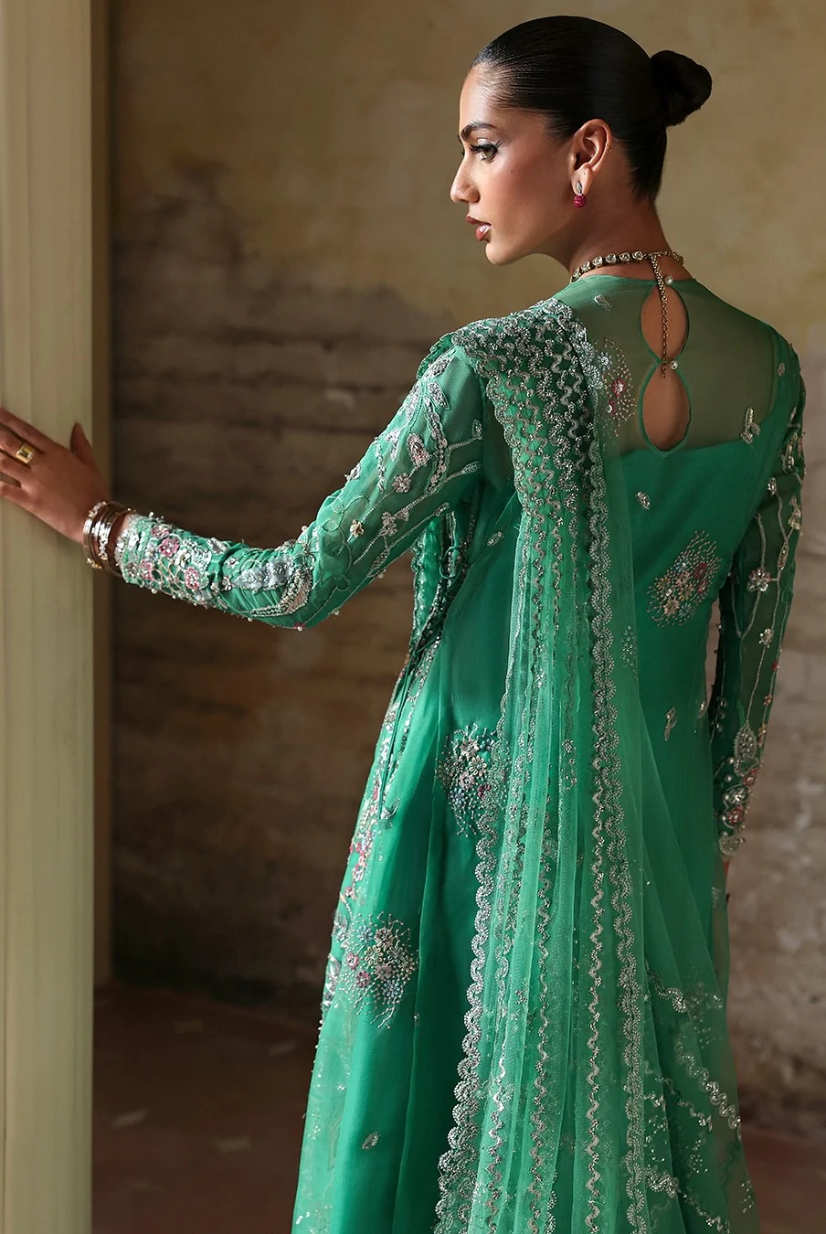 Soraya Lumene Embroidered Organza 3Pc Suit - Maristella