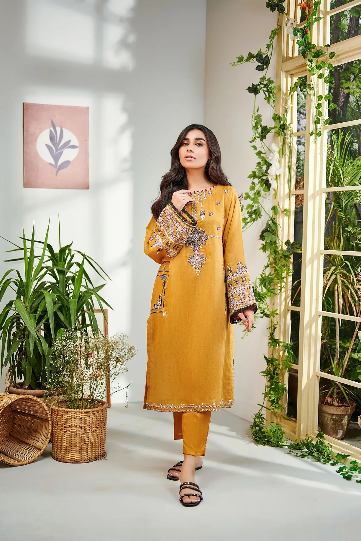 Batik Dhanak Winter Embroidered 2 Piece Dress