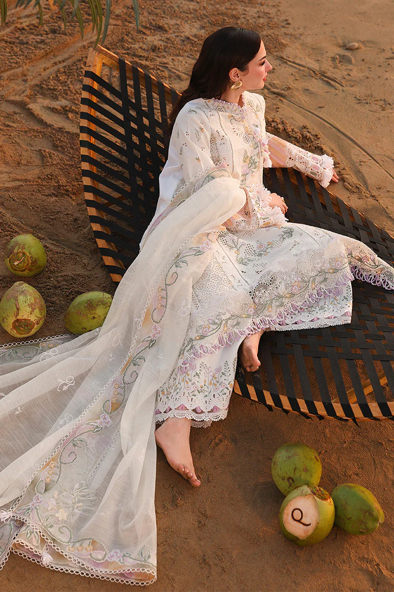 Qalamkar Sahil Luxury Lawn Embroidered 3 Piece suit