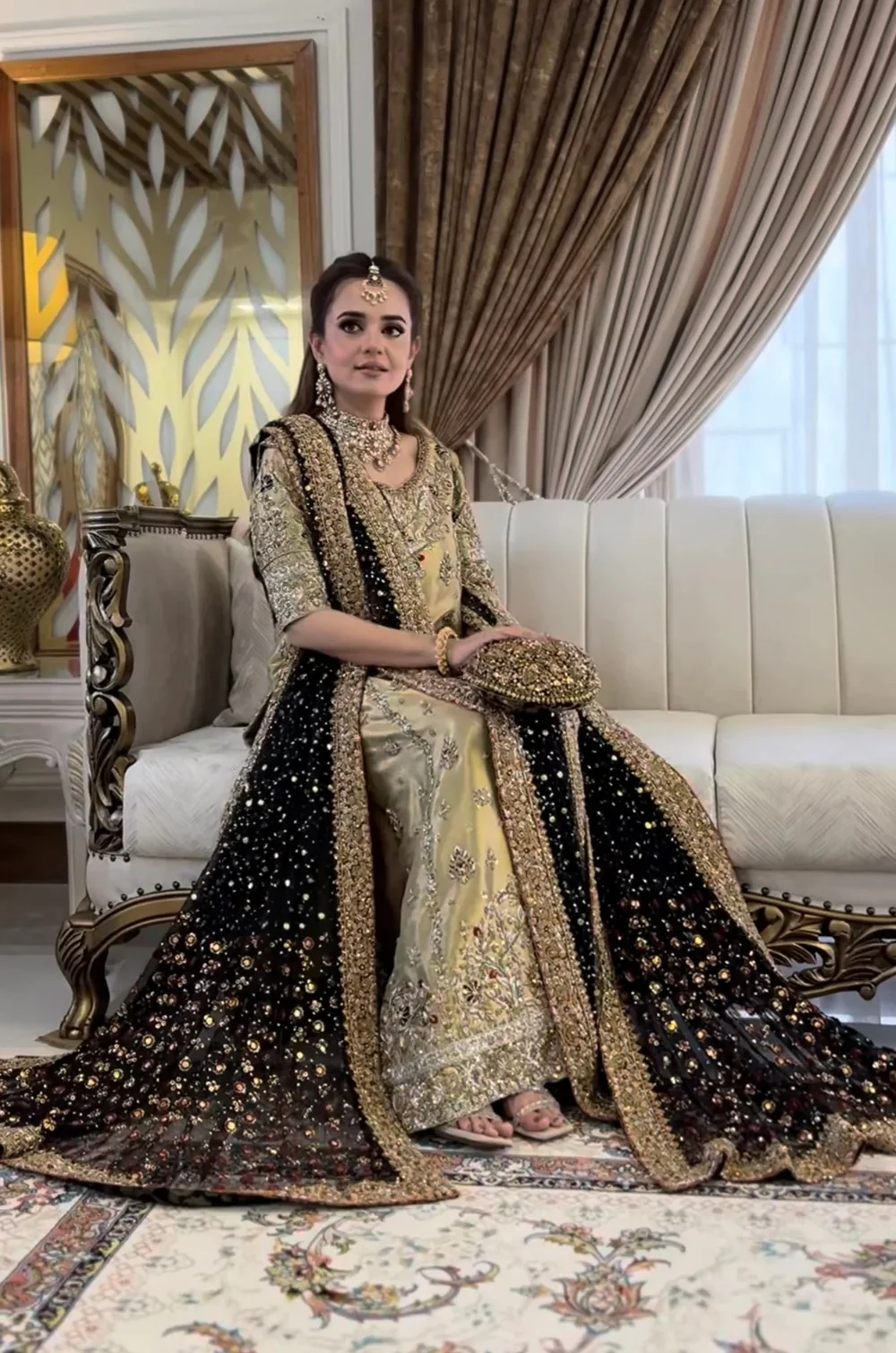 Haris Shakeel Luxury Myssory Embroidered 3 Piece Unstitched