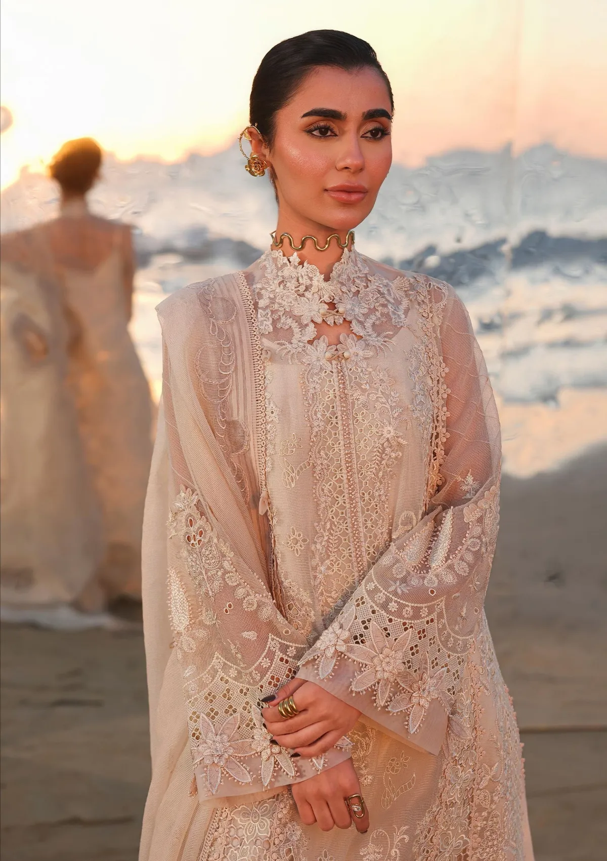 Qalamqar Luxury lawn 2026 Sahil Kinaray