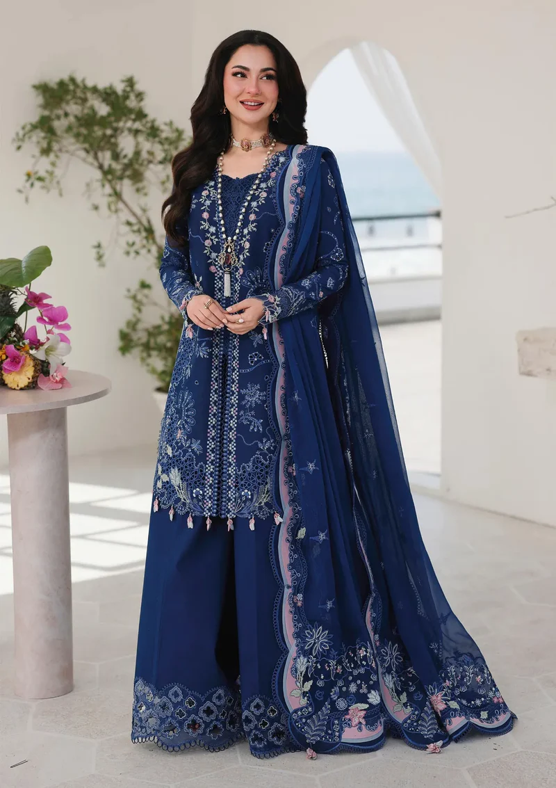 Qalamkar Luxury Lawn - Esma | Summer Lawn | Ladylike Dresses