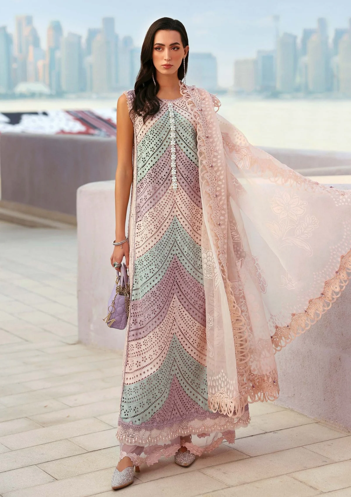 Maria.B Luxury Lawn Unstitched Embroidered 3Pc Suit