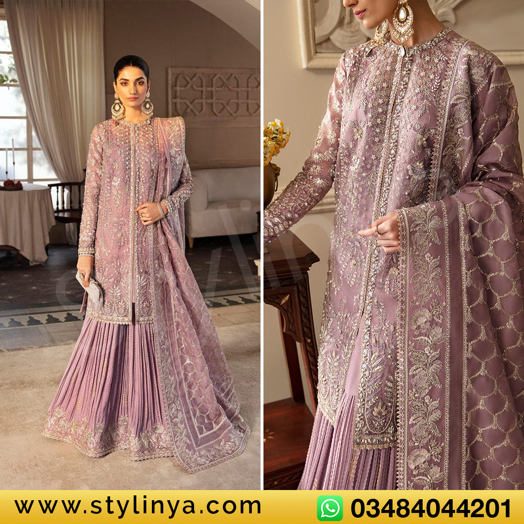 Soraya SEHR Organza Formal Dress Hand Embellished 3 Piece