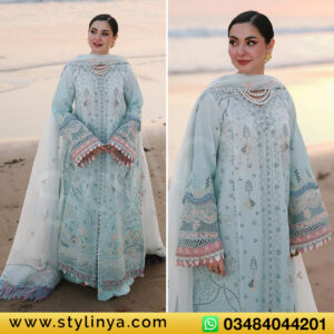 Qalamkar Sahil – Lawn Embroidered 3 Piece – SA-05 AYRA
