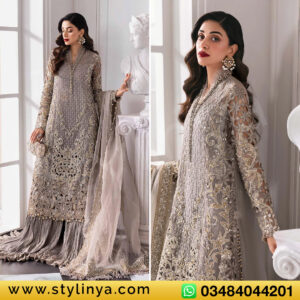 Maria B – 3 Piece Unstitched Organza Suit