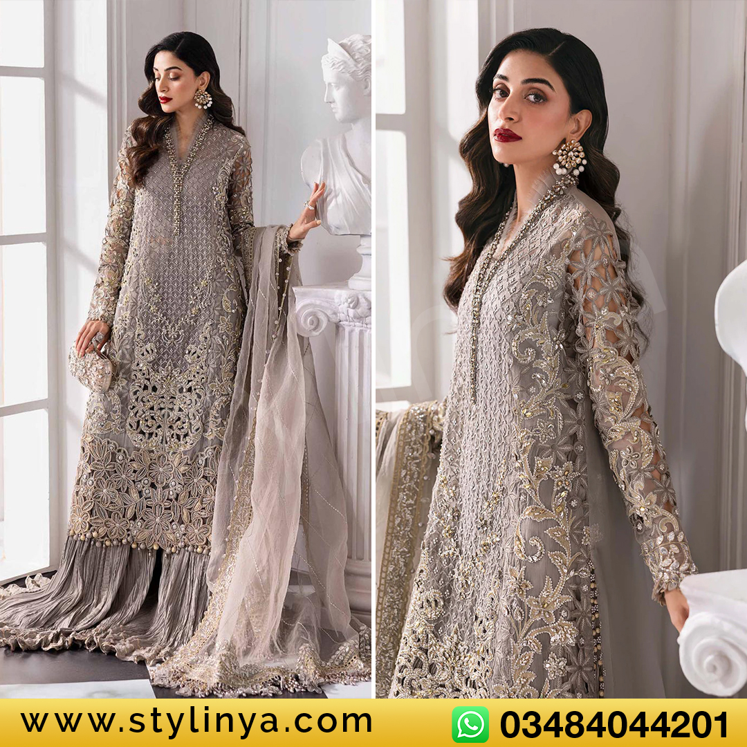 Maria B – 3 Piece Unstitched Organza Suit