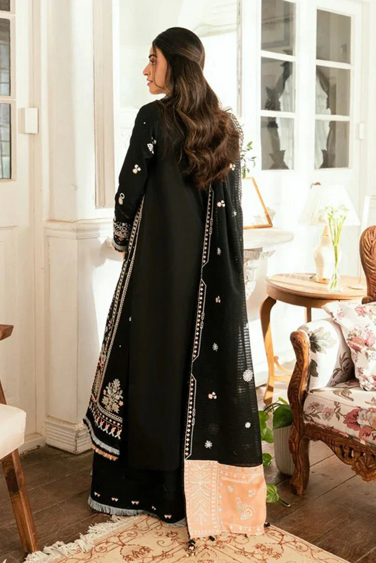 Qalamkar Luxury Lawn Embroidered 3Pc Suit SB-03 Misha