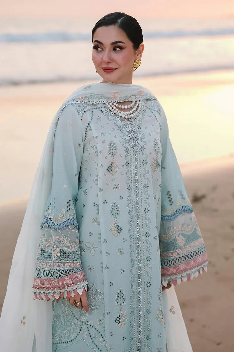 Qalamkar Sahil - Lawn Embroidered 3 Piece - SA-05 AYRA