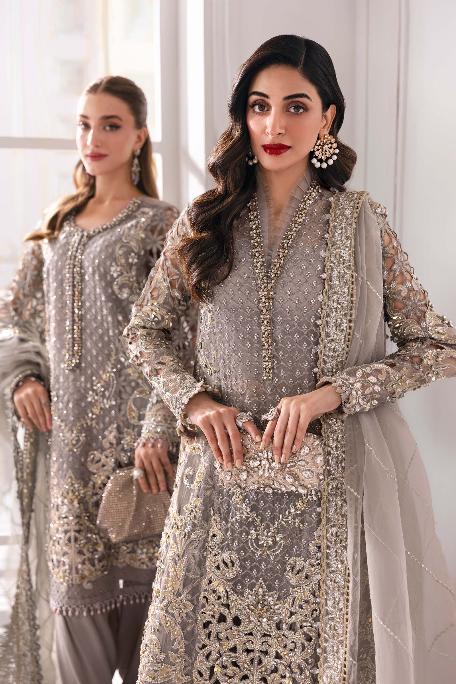 Maria B – 3 Piece Unstitched Organza Suit