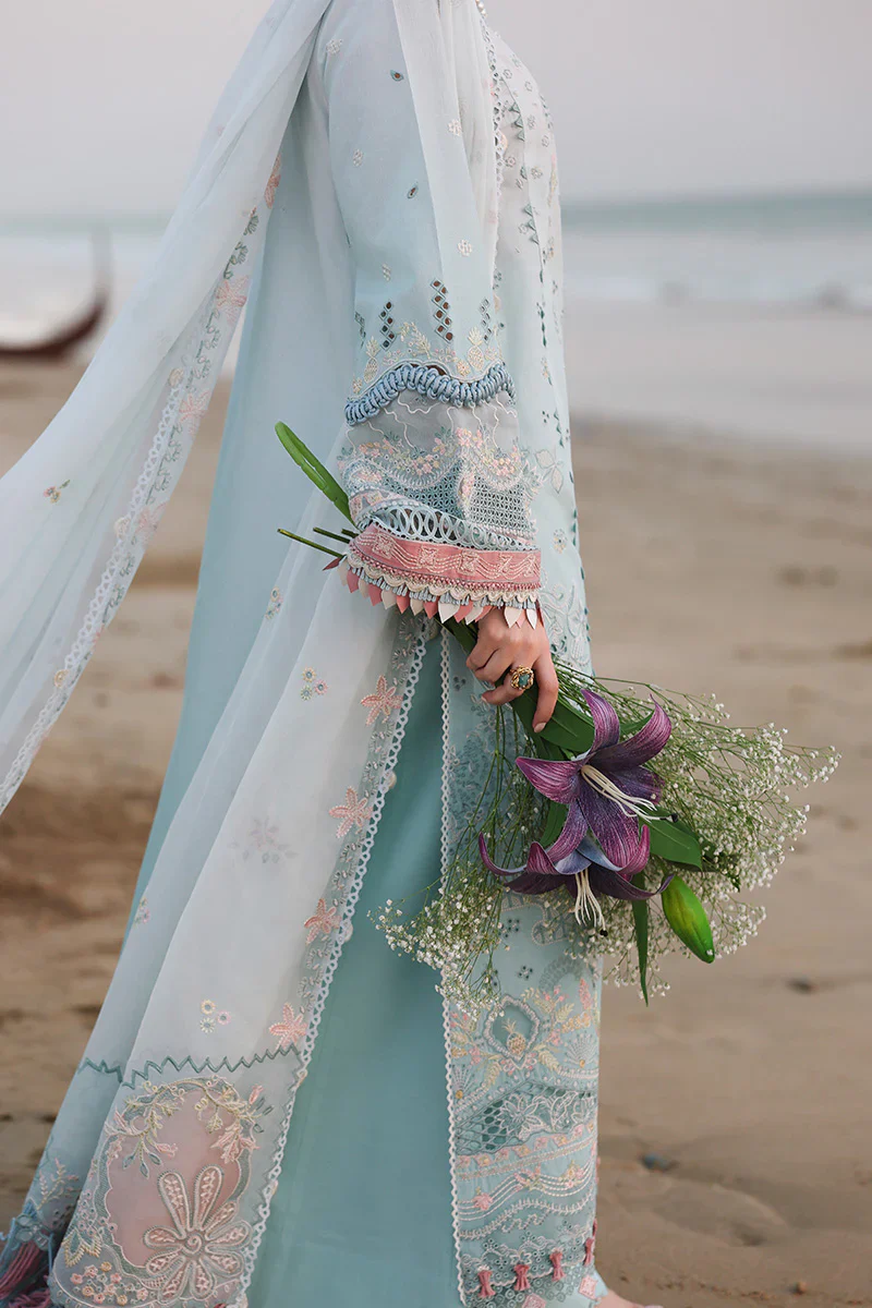 Qalamkar Sahil - Lawn Embroidered 3 Piece - SA-05 AYRA