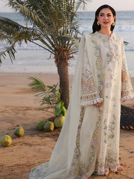 Qalamkar Sahil Luxury Lawn Embroidered 3 Piece suit