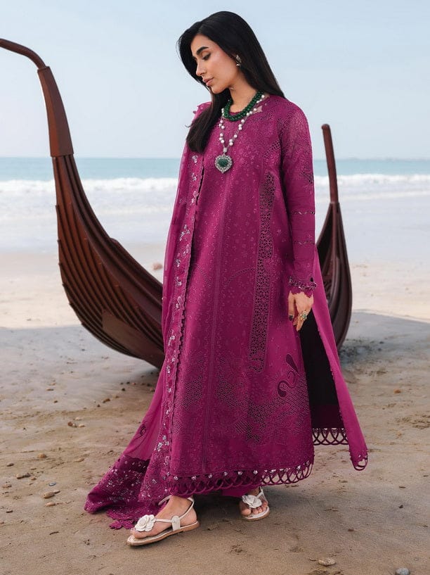 Qalamkar Sahil Embroidered Luxury Lawn Unstitched 3Pc