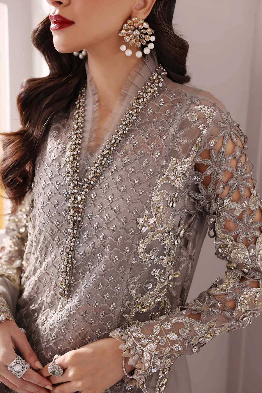 Maria B – 3 Piece Unstitched Organza Suit