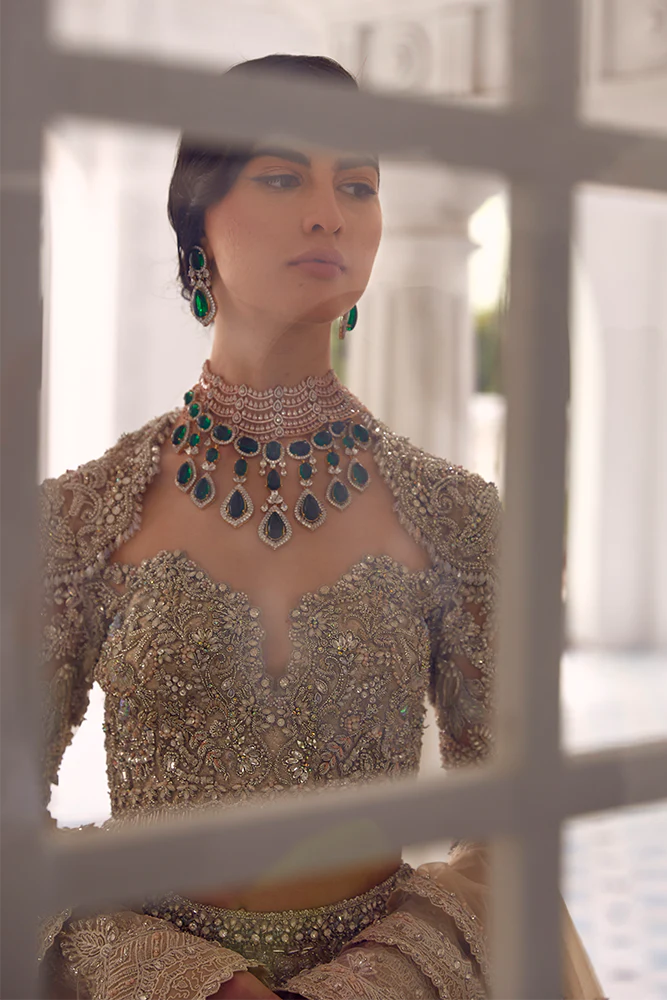 Suffuse Iris Couture collection bridal ensemble